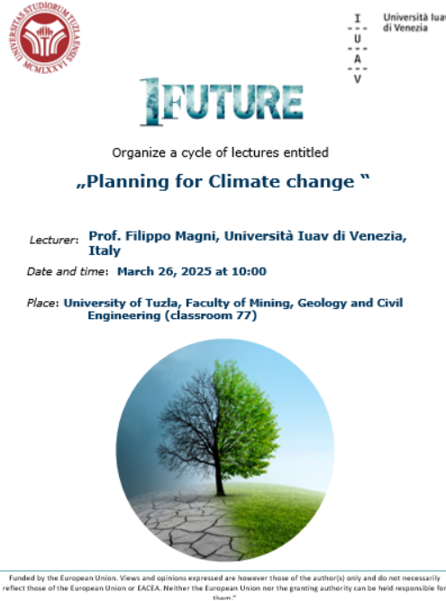 Najava gostujućeg predavanja profesora Fillippo Magni, u sklopu 1FUTURE Projekta/1FUTURE Project: Guest Lectures by Prof. Filippo Magni