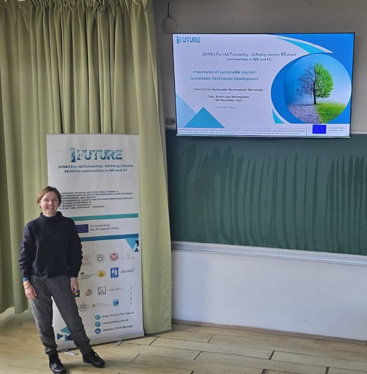 Predavanjem o održivom turizmu zaključen ciklus gostujućih predavanja u okviru projekta 1FUTURE